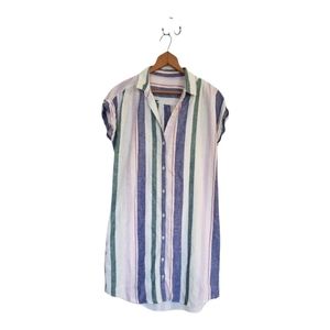 Striped Collared Beachy Dress